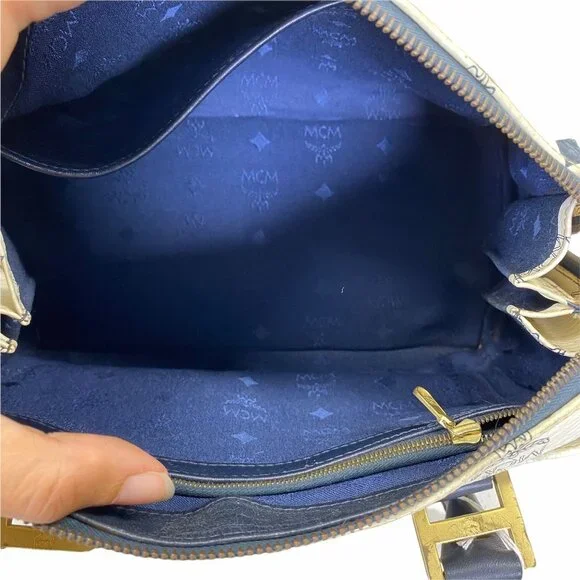 MCM CROSSBODY BAG WHITE PVC 933149 - Picture 10 of 11